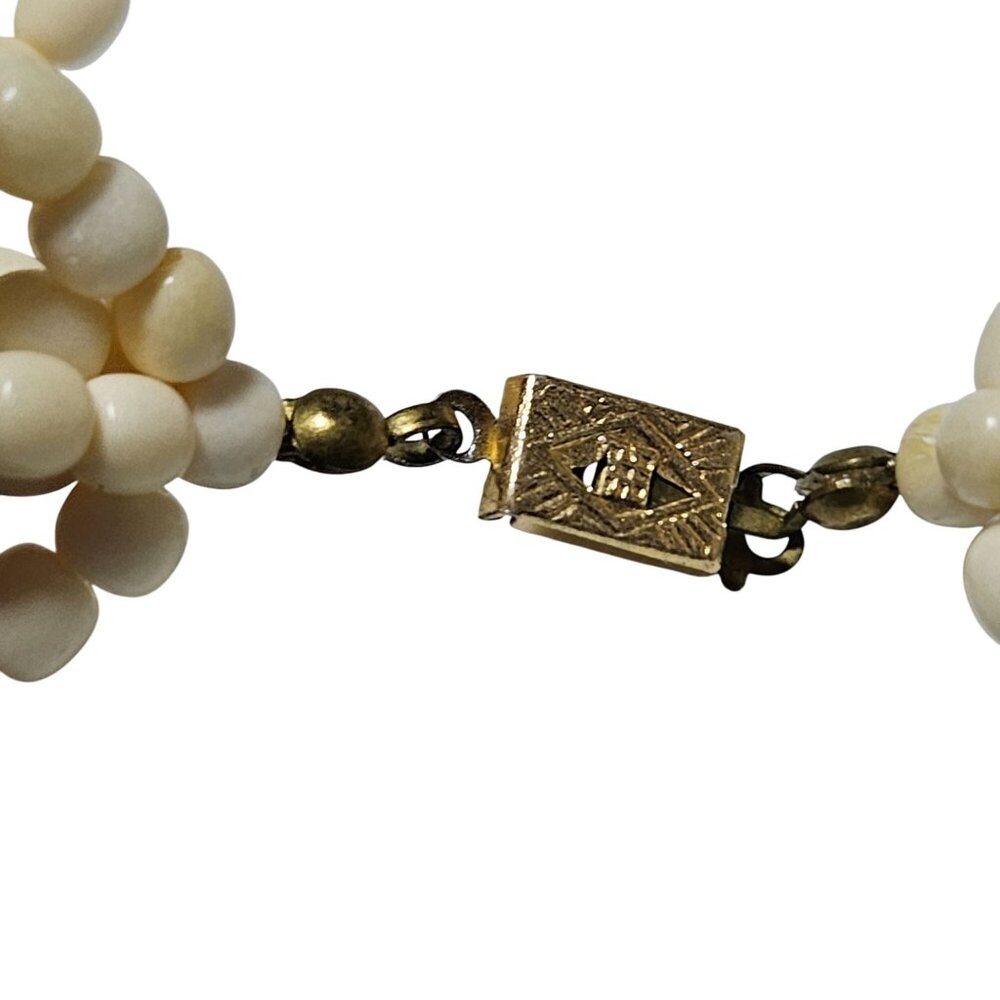 Handcrafted Multi Strand Chunky Beaded Necklace U… - image 5